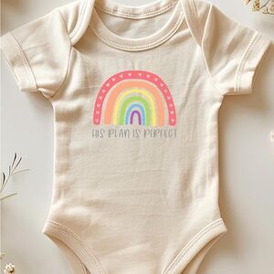 Cream Rainbow Kids One Piece